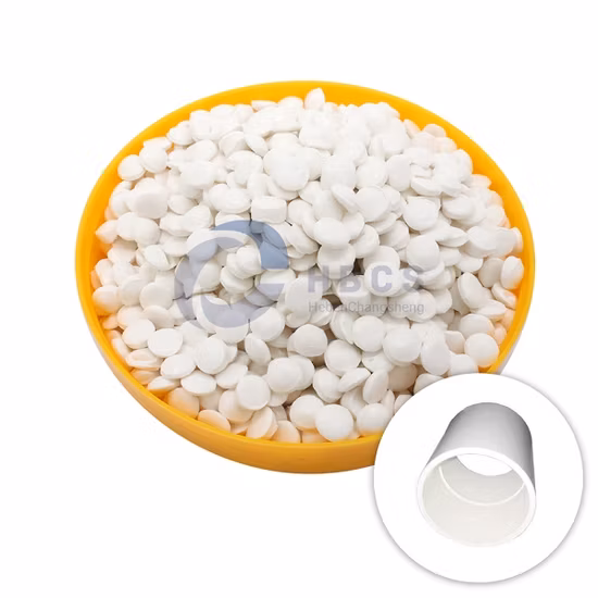 Shinny White PVC Granules for Pipe Fittings