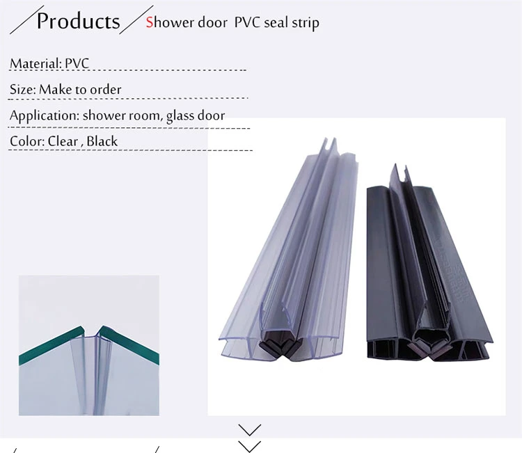 Bathroom Glass Door Magnetic PVC Waterproof Seal Strip